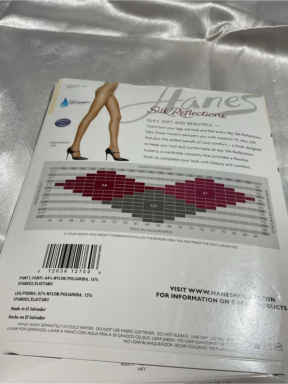 Hanes Silk Reflections Silky Sheer Pantyhose - Nude